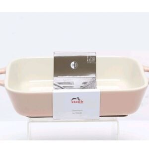 Staub Rectangular Ceramic Baking Dish- Light Pink